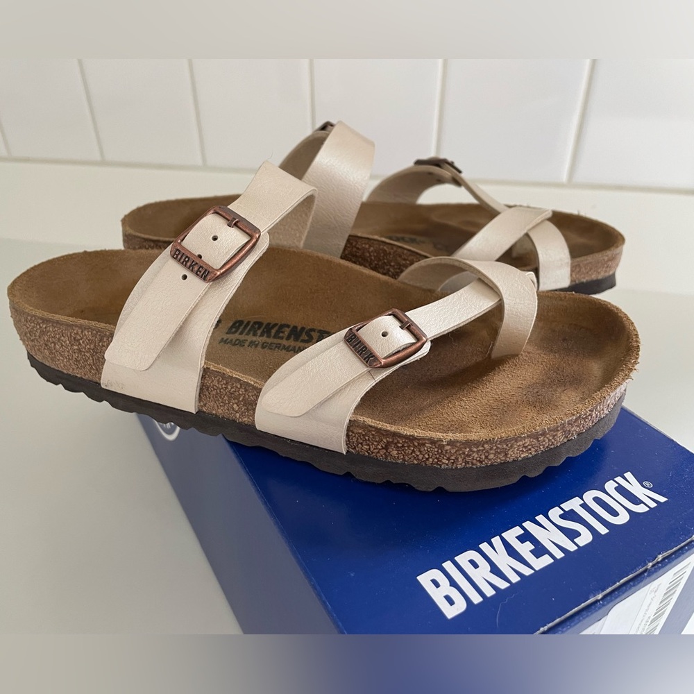 Birkenstock Mayari Cross-Strap Sandals Size 37